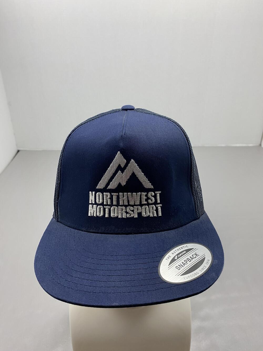 Northwest Motorsport Hat Cap Snap Back One Size Blue Trucker Mesh Twill Mens
